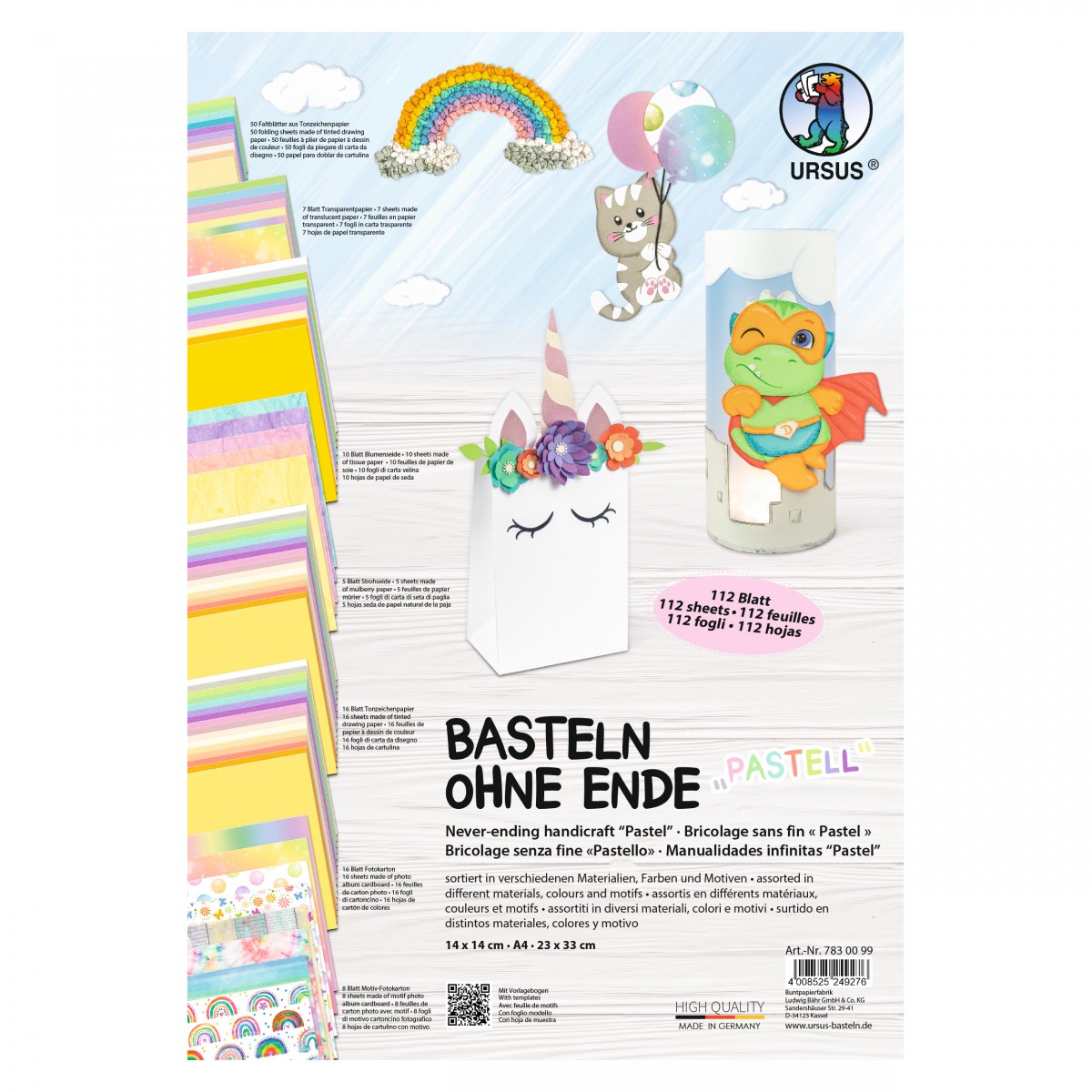 Bastelpaket – Basteln ohne Ende "Pastell"