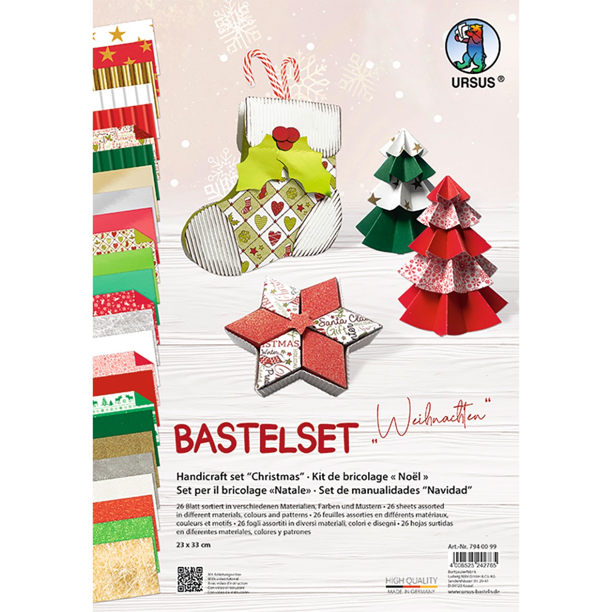Bastelset "Weihnachten", 23 x 33 cm