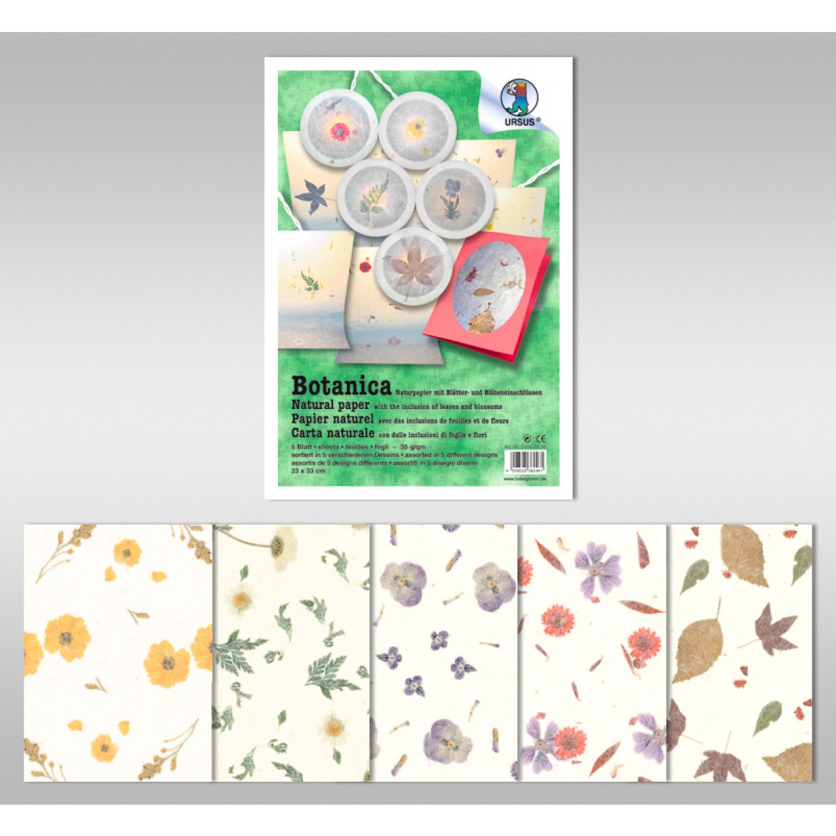Botanica 35 g/qm 50 x 70 cm - 10 Bogen sortiert
