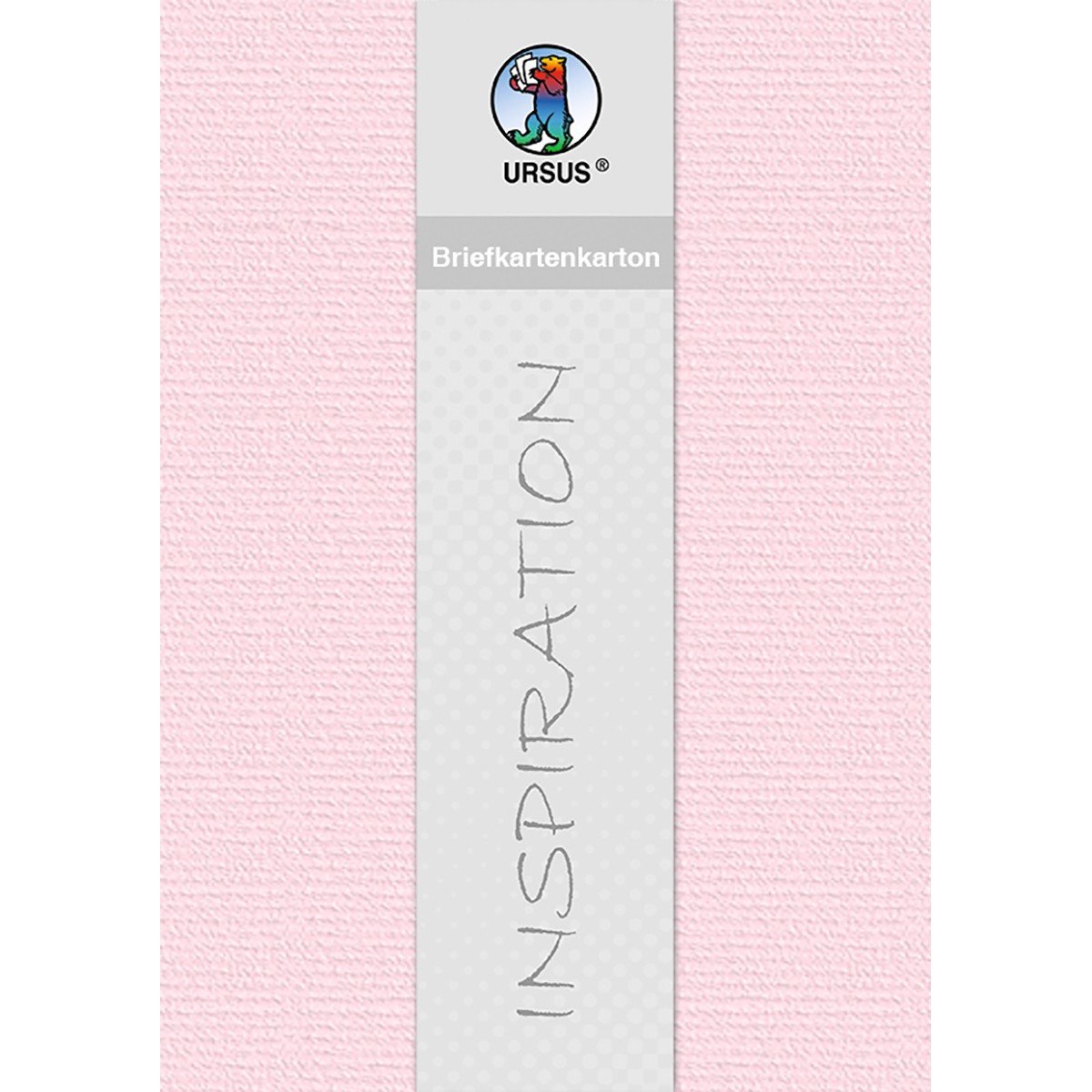 Briefkartenkarton gerippt 220 g/qm, DIN A4, 5 Blatt in rosa oder mint
