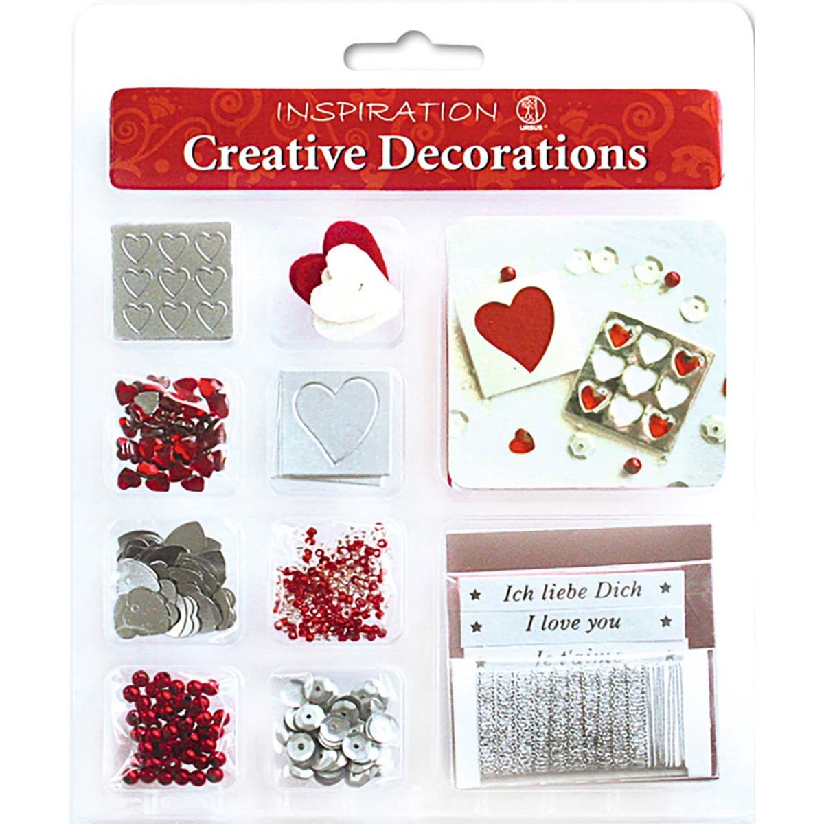 Creative Decorations "Everyday" rot/silber