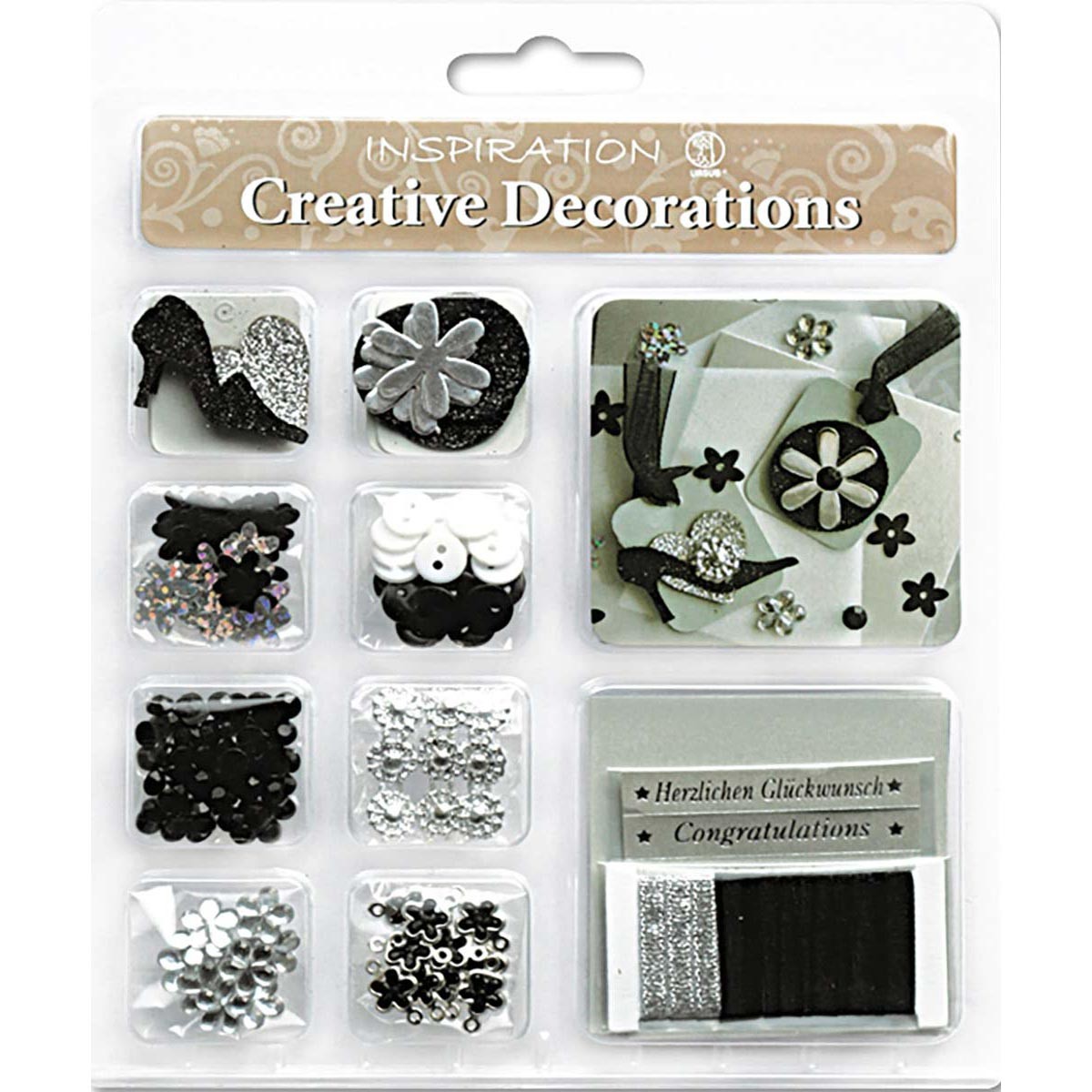 Creative Decorations "Everyday" schwarz/silber