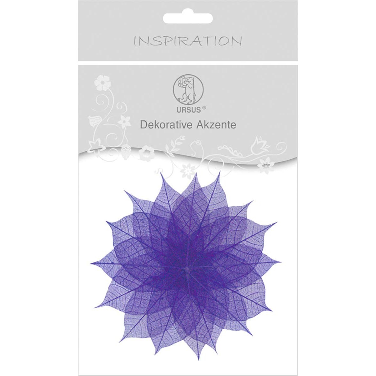Dekorative Akzente "Blätter uni" violett