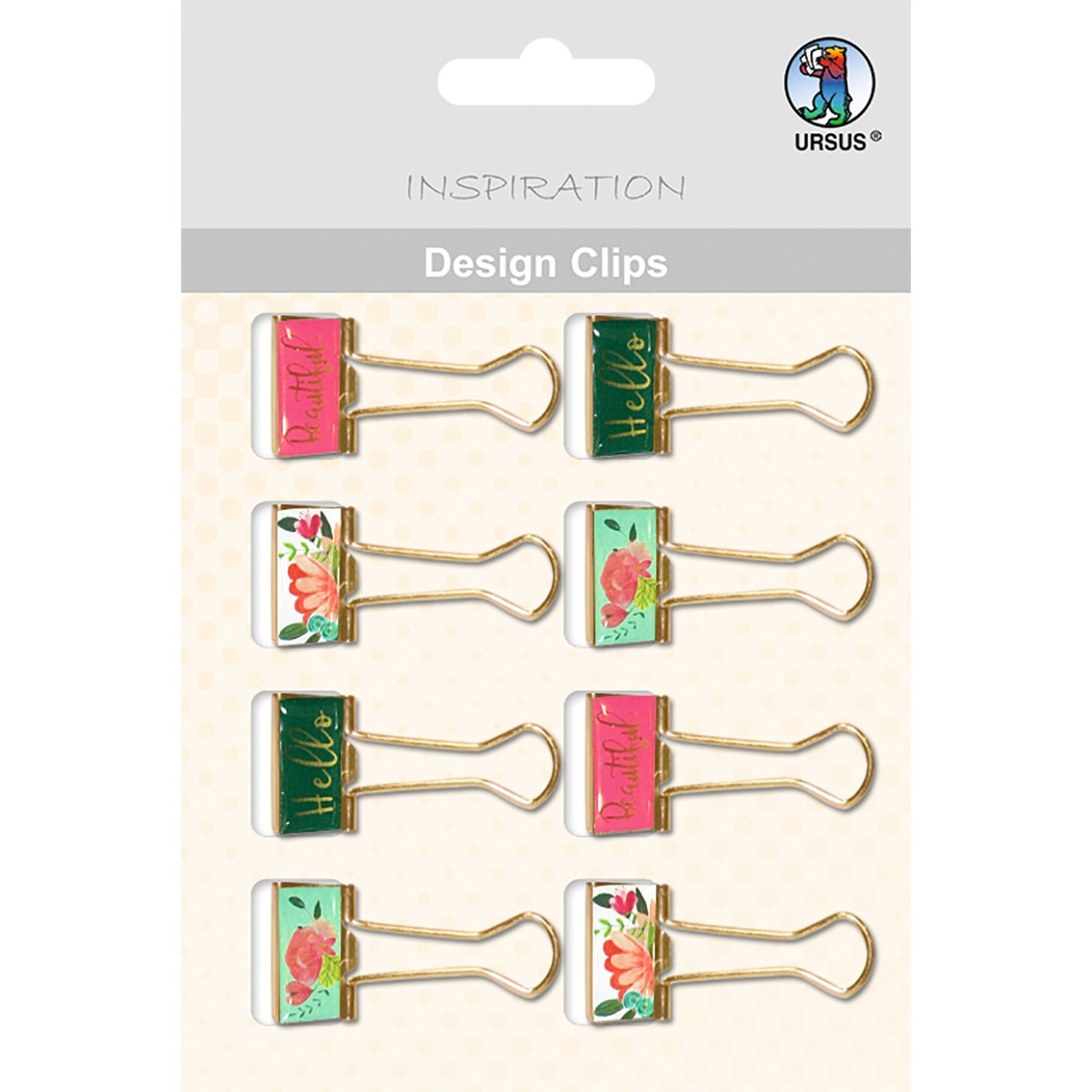 Design Clips - Beauty, 8 Stück sortiert