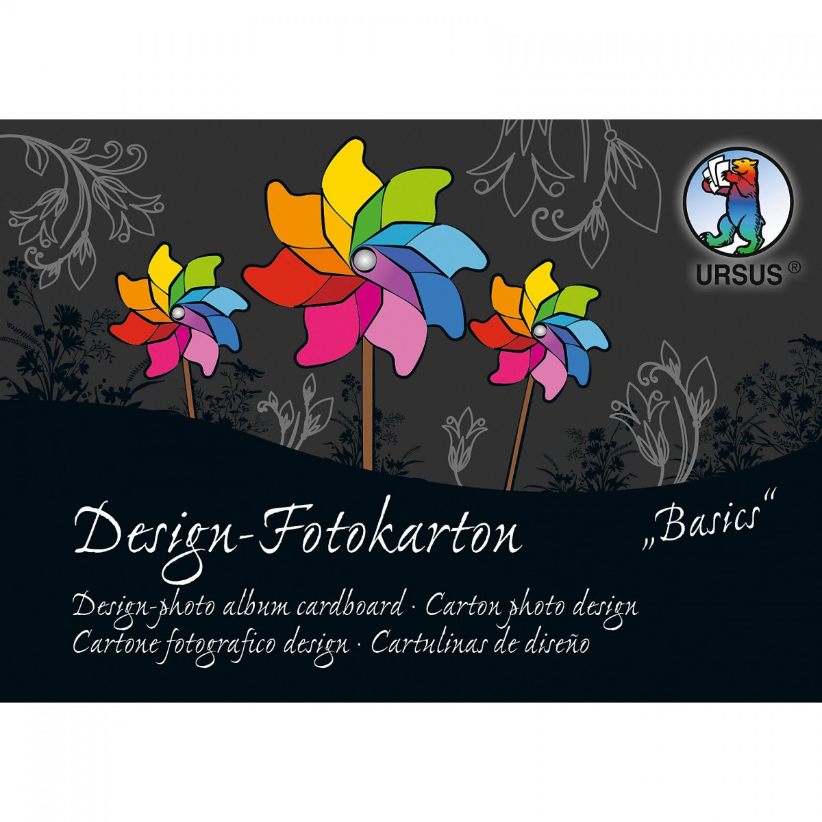 Design-Fotokarton-Block "Sonderedition Basics" DIN A6 - 60 Blatt sortiert