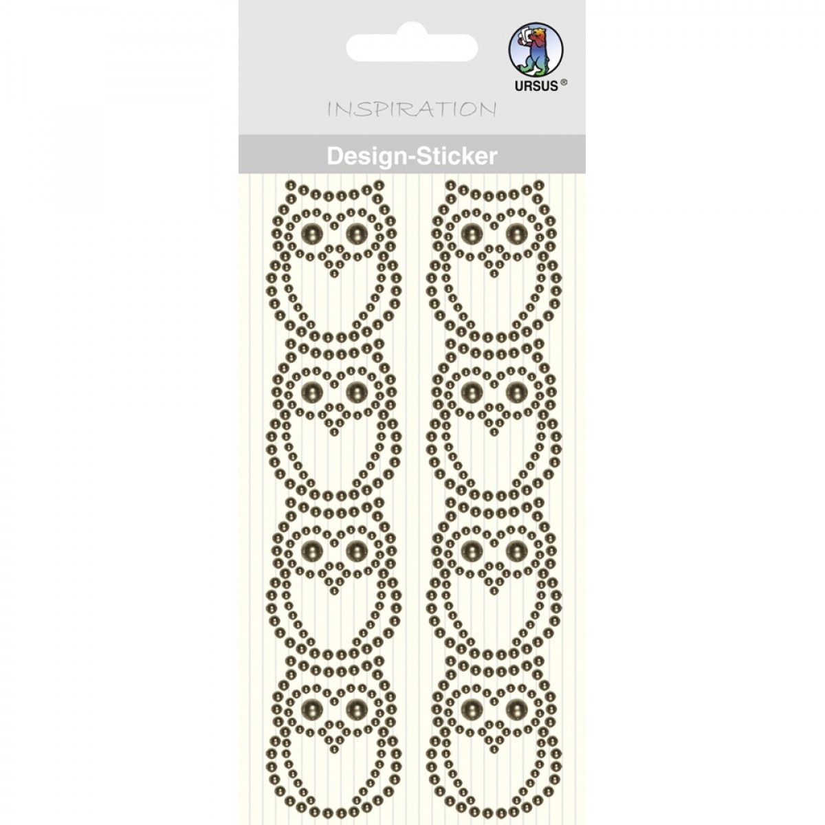 Design Sticker "Eulen" braun