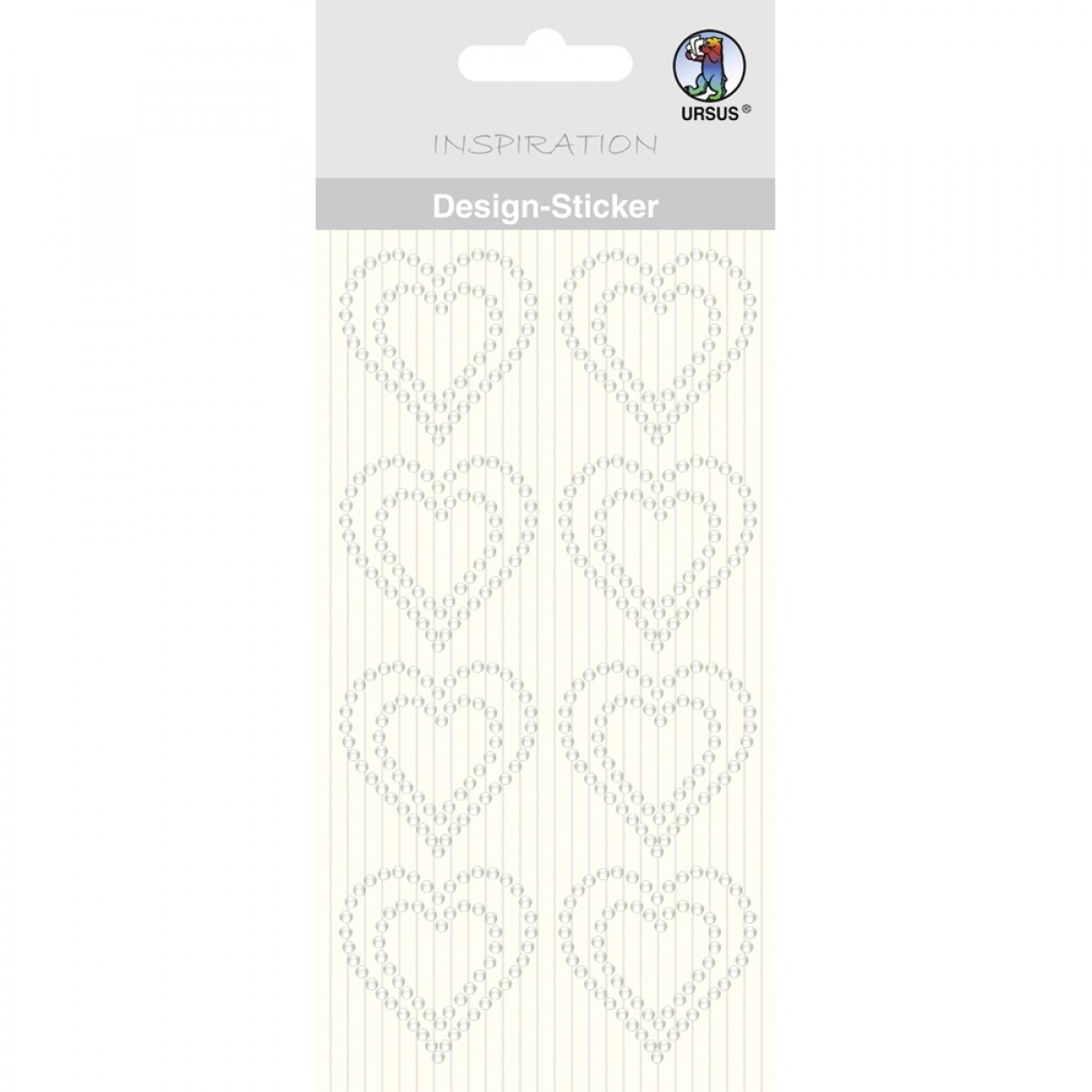 Design Sticker "Herzen" transparent