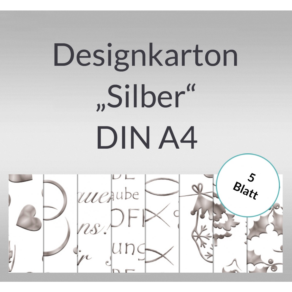 Designkarton "Gold" DIN A4 - 25 Blatt