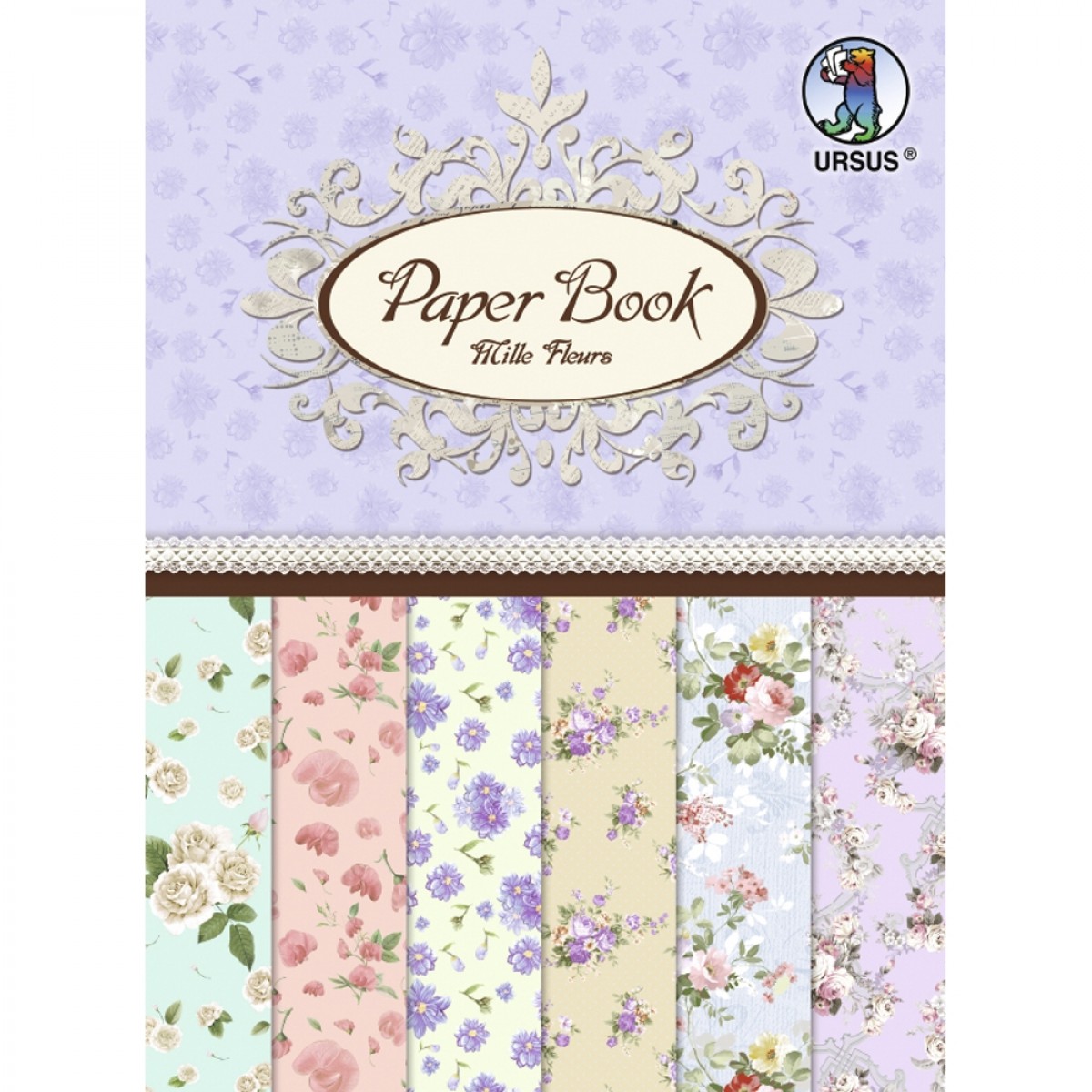 Designpapier Paper Book "Mille Fleurs"