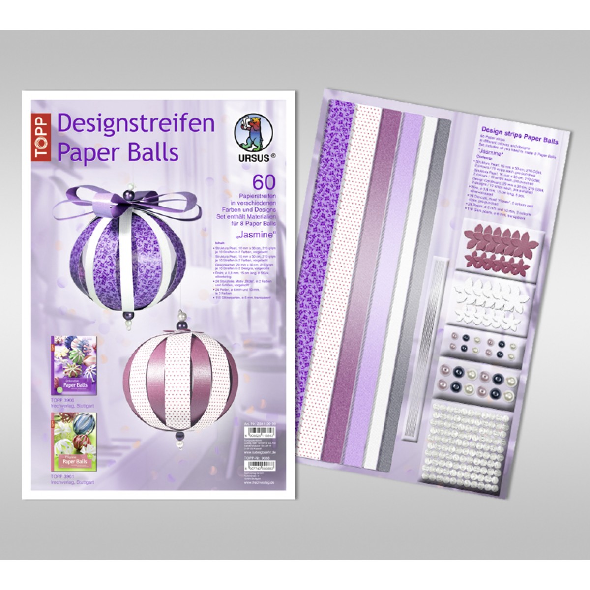 Designstreifen Paper Balls "Jasmine"