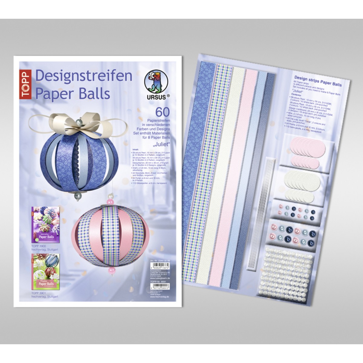 Designstreifen Paper Balls "Juliet"