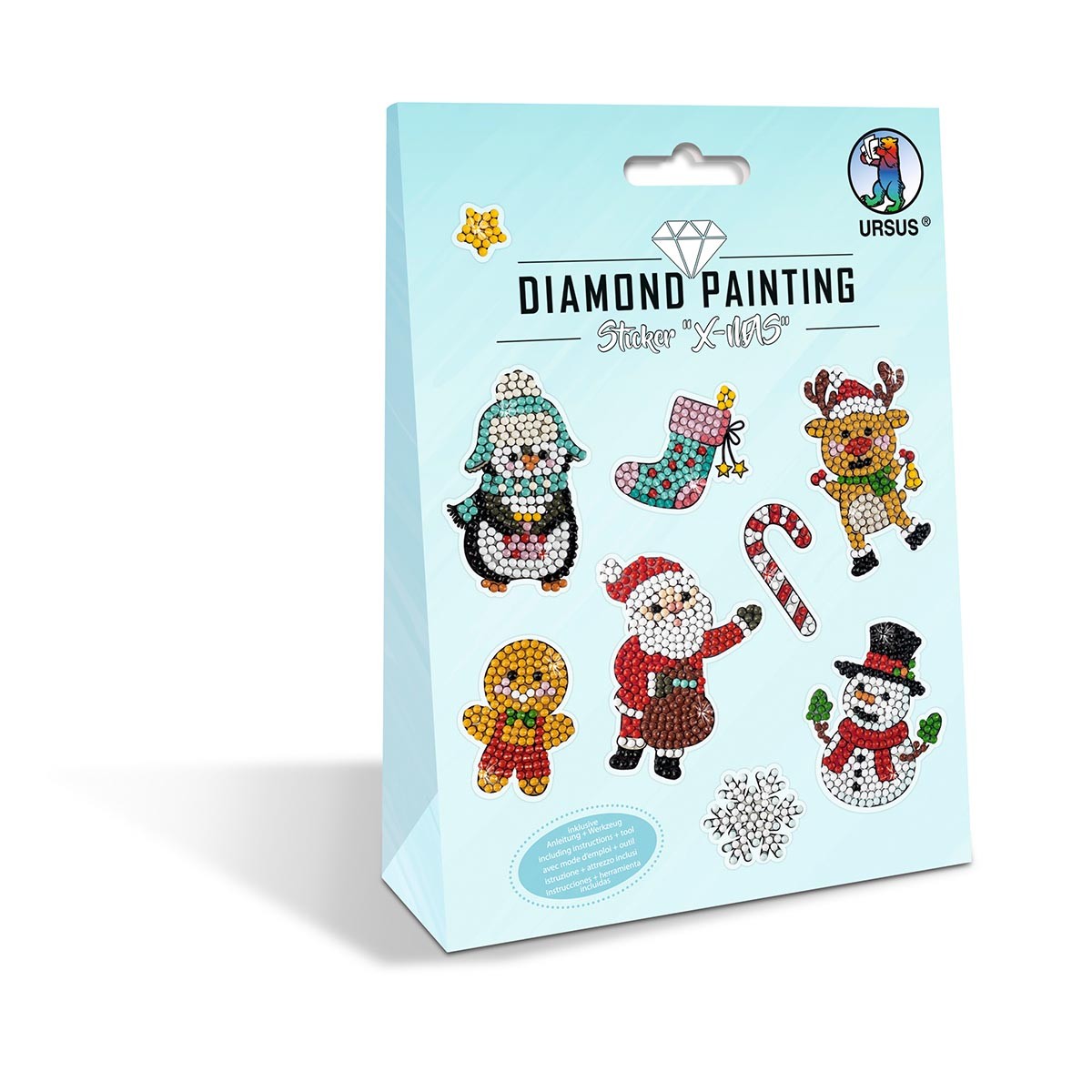 Diamond Painting Zum Gestalten Von Stickern Mit Funkelnden Diamanten