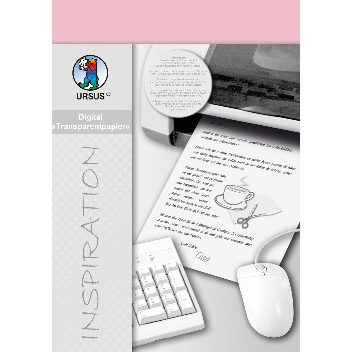 Digital "Transparentpapier" 115 g/qm - 10 Blatt