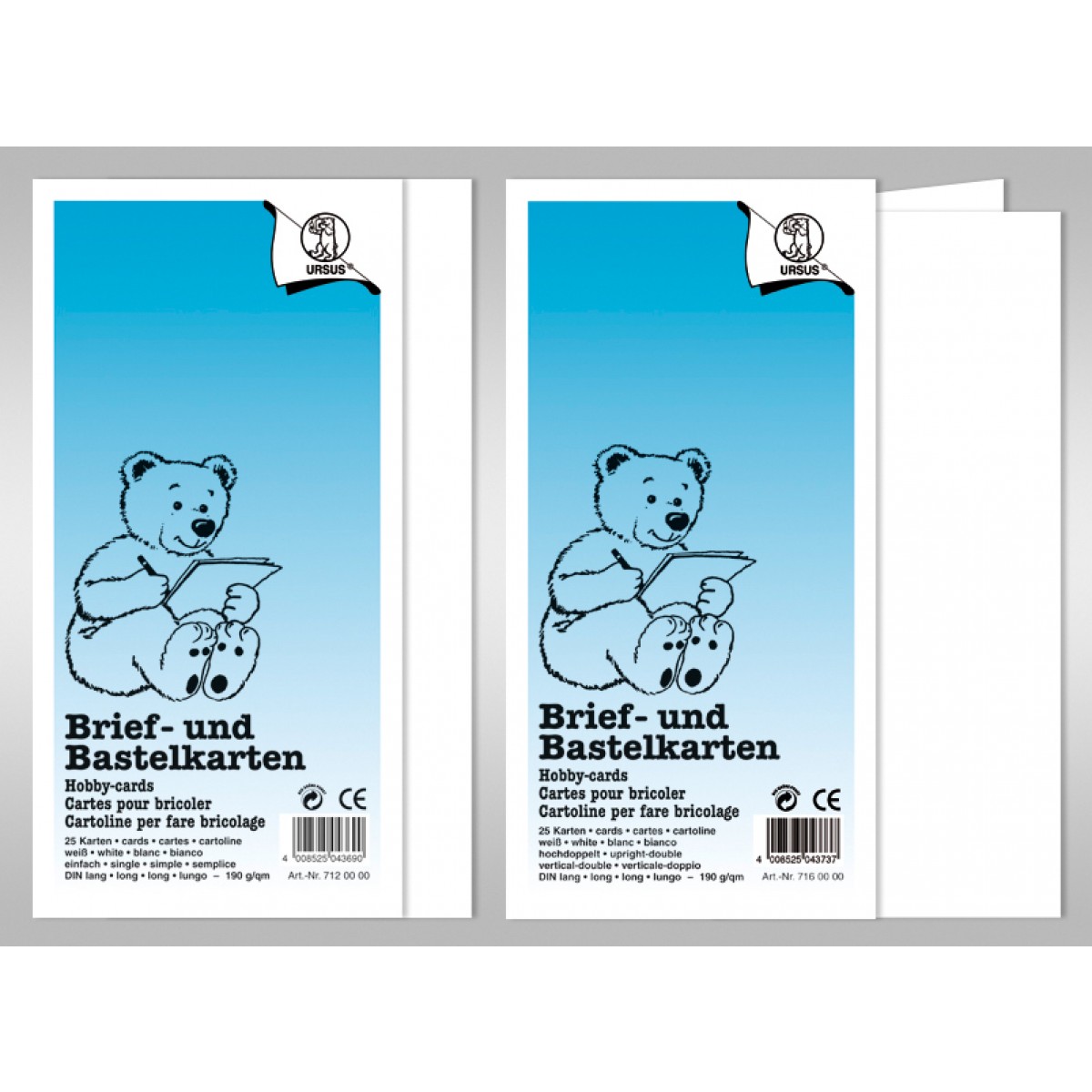 Doppelkarte "Dreams of paper" DIN lang - 50 Stück