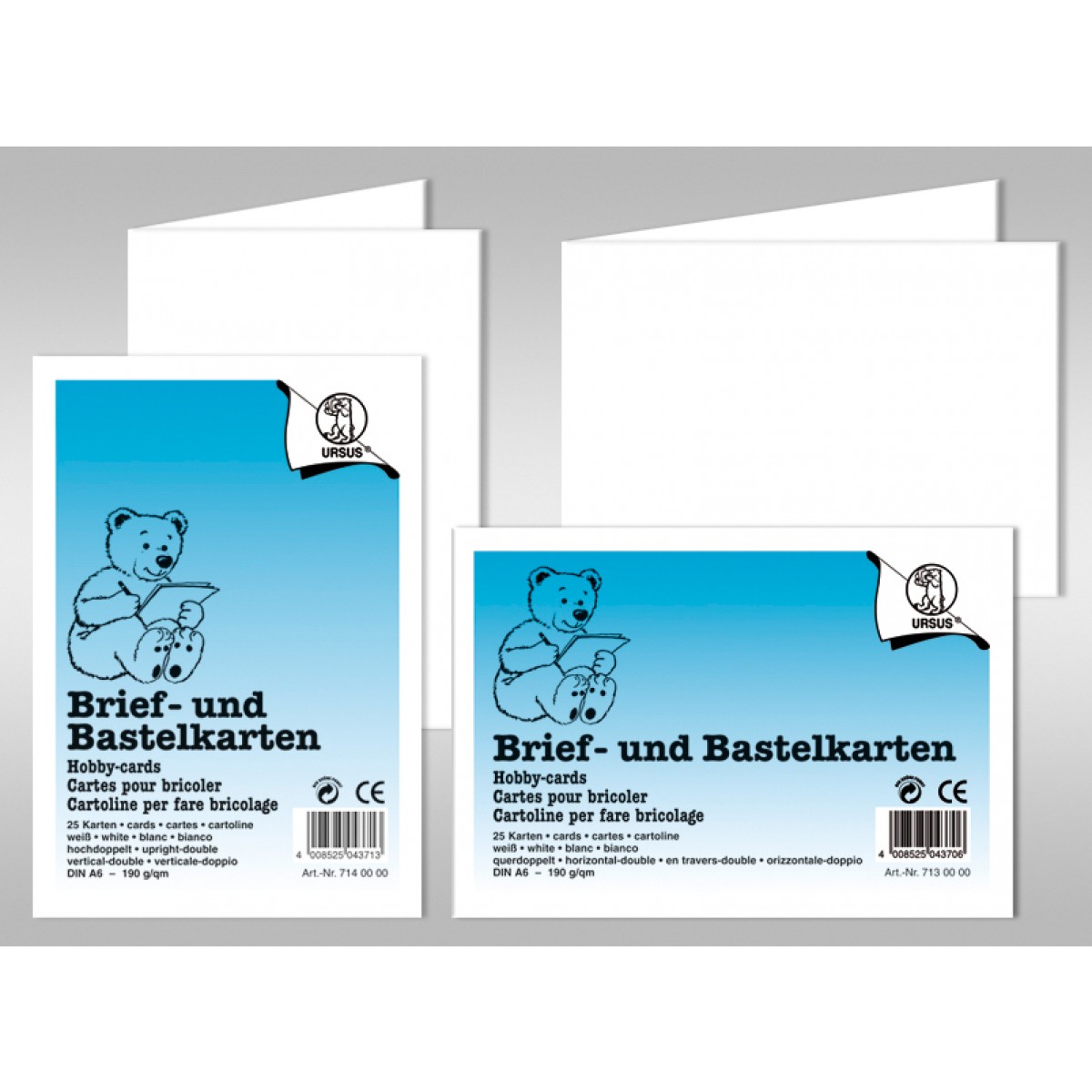 Doppelkarte "Dreams of paper" quadratisch - 50 Stück