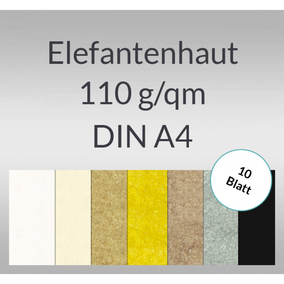 Elefantenhaut 110 g/qm DIN A4 - 10 Blatt