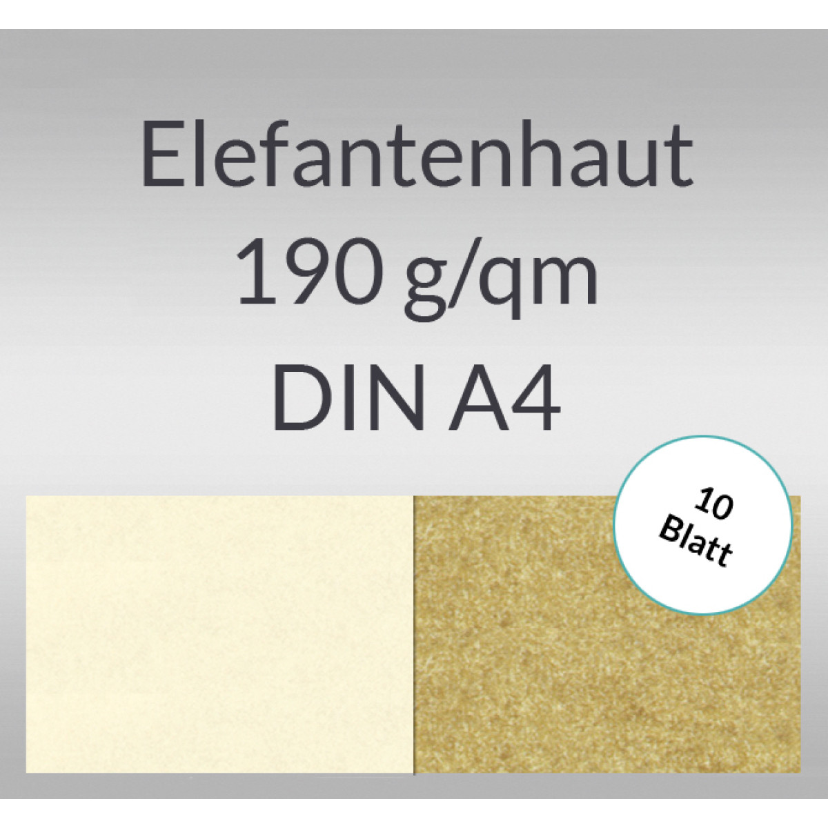 Elefantenhaut 190 g/qm DIN A4 - 10 Blatt