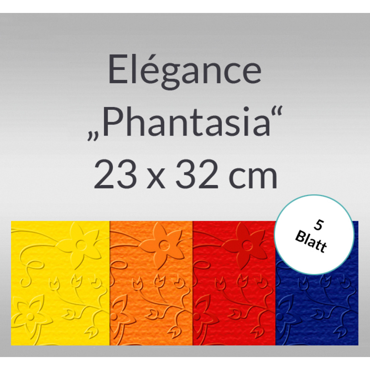 Elegance "Phantasia" 220 g/qm 23 x 32 cm - 5 Blatt