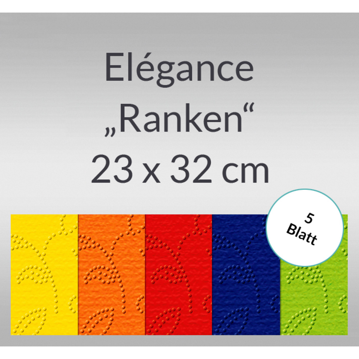 Elegance "Ranken" 220 g/qm 23 x 32 cm - 5 Blatt