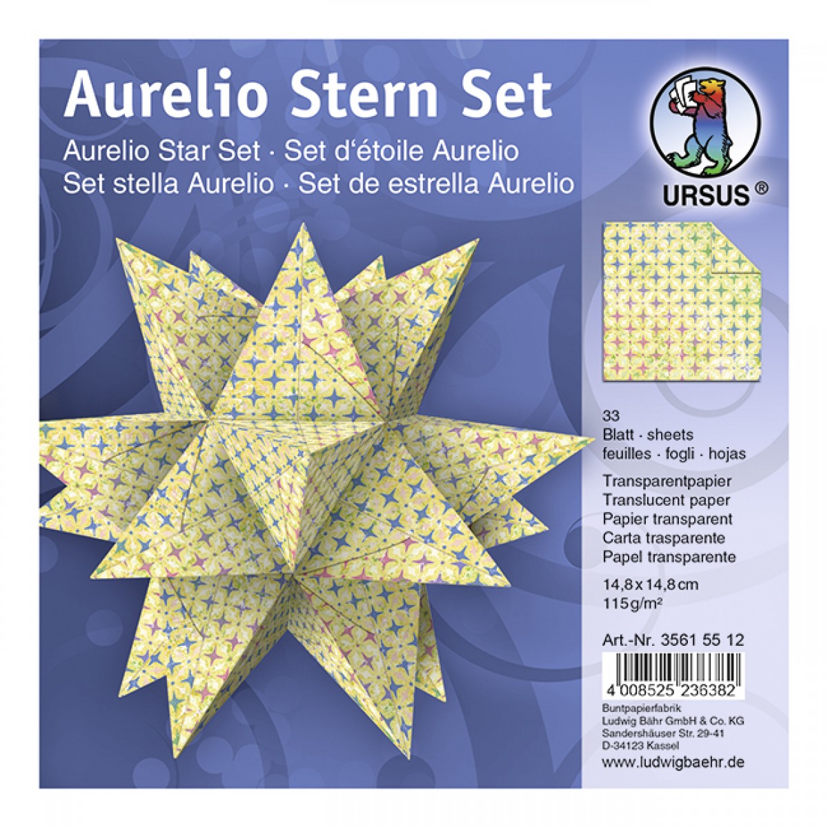 Faltblätter Aurelio-Stern "Paradiso"