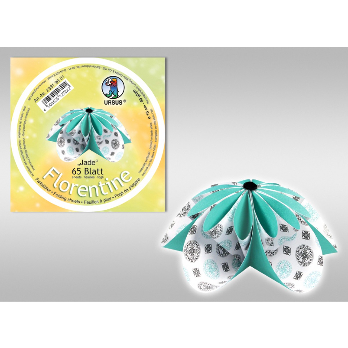 Faltblätter Florentine "Jade" ø 10 cm