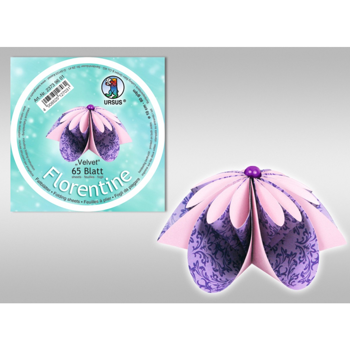 Faltblätter Florentine "Velvet" ø 10 cm