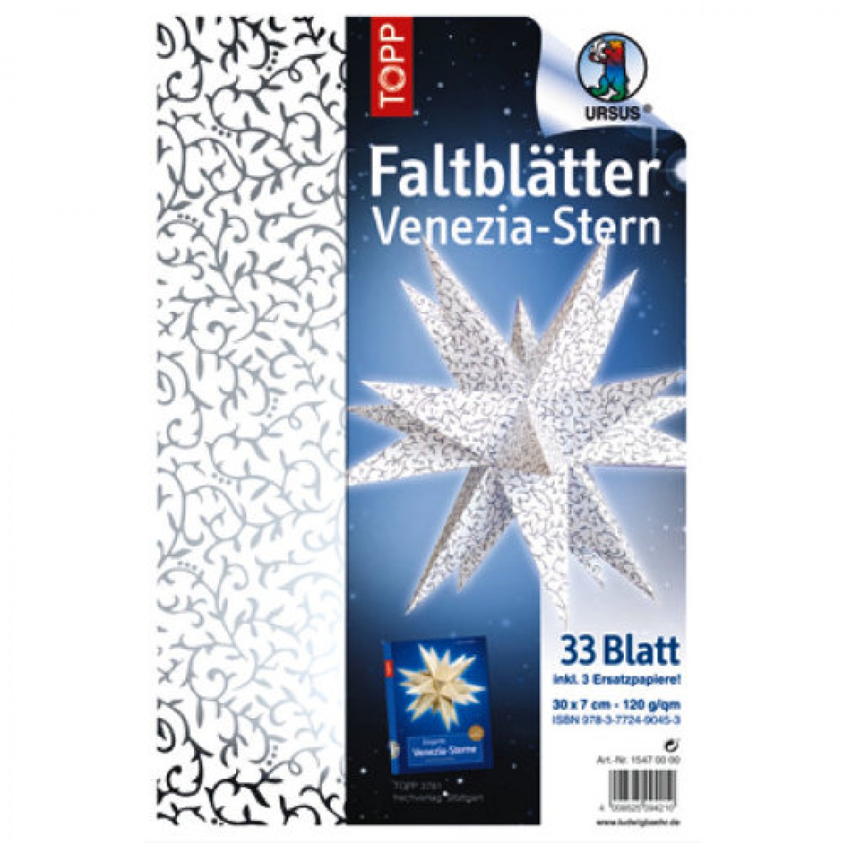 Faltblätter Venezia-Stern "Apart Klassik"