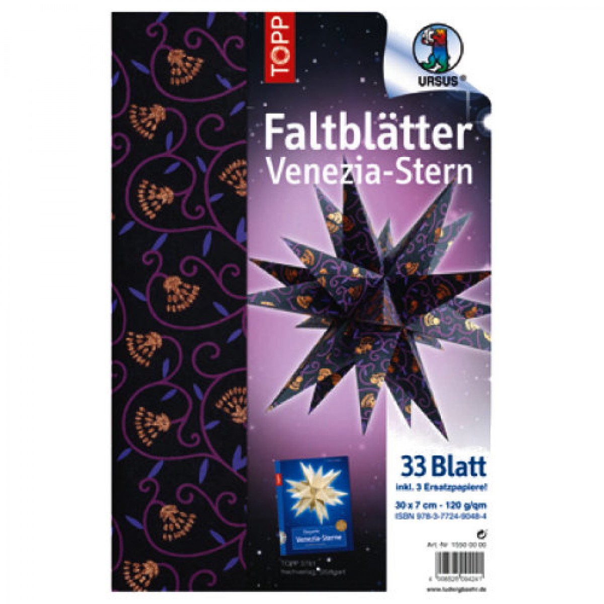 Faltblätter Venezia-Stern "Indian Style" Shiva