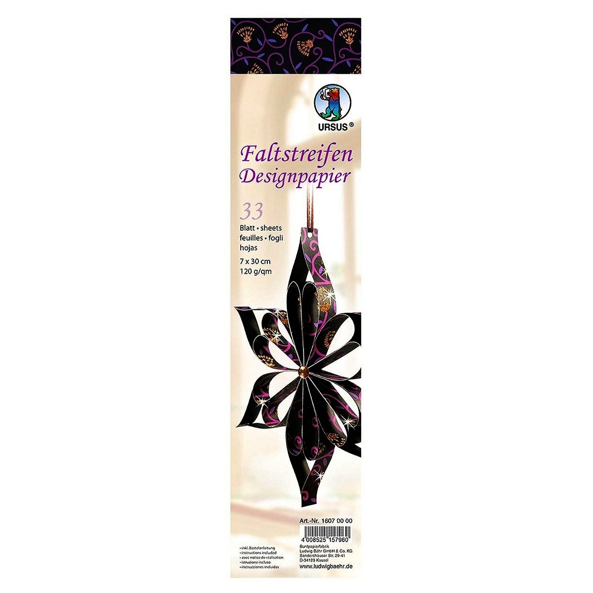 Faltstreifen Designpapier "Indian Style" Shiva