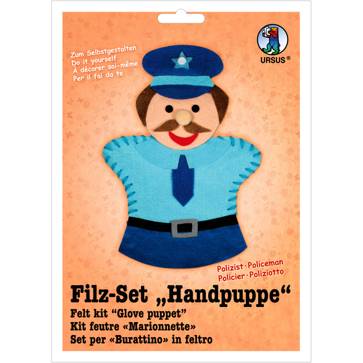 Filz-Set "Handpuppe" Polizist