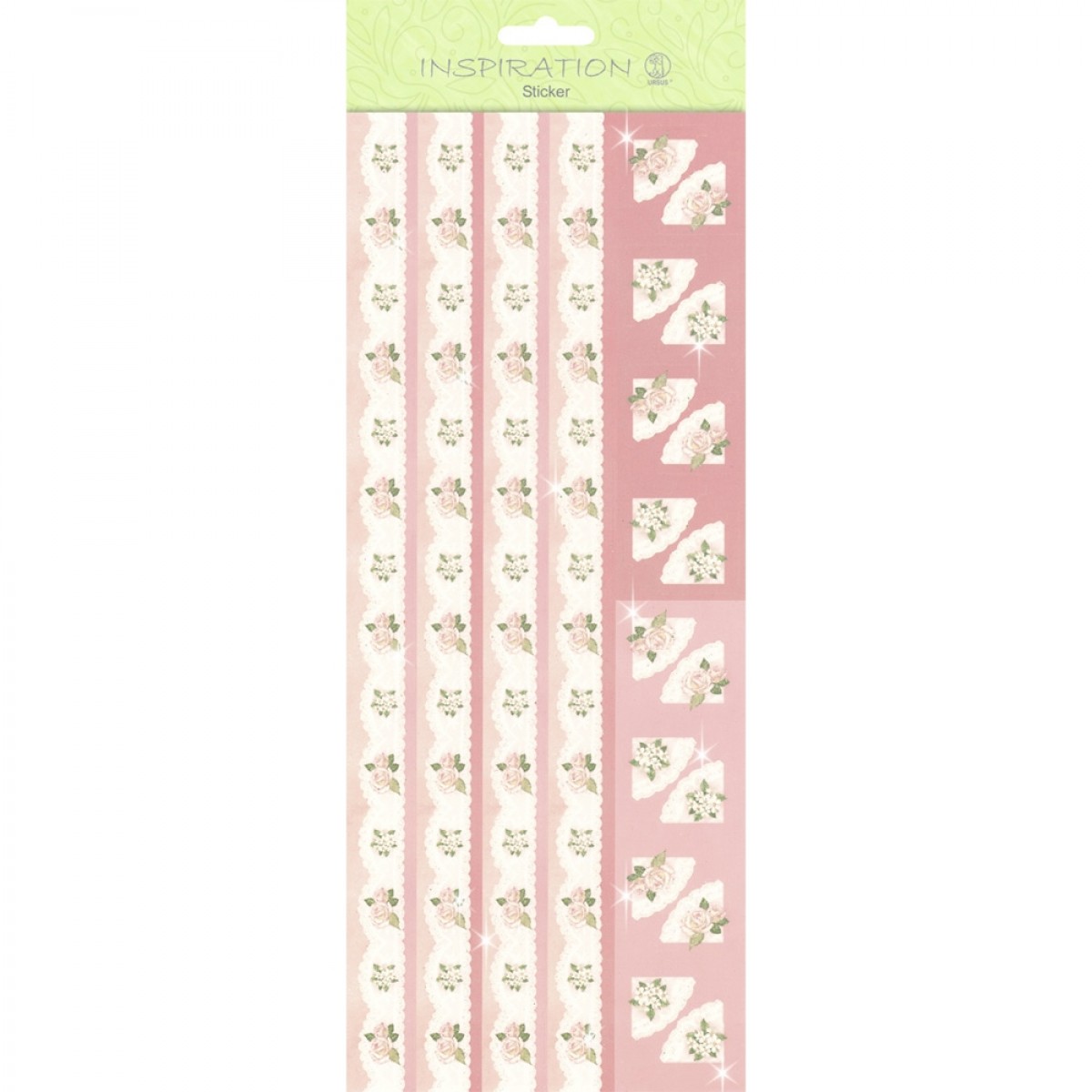Flat Sticker "Borders" altrosa