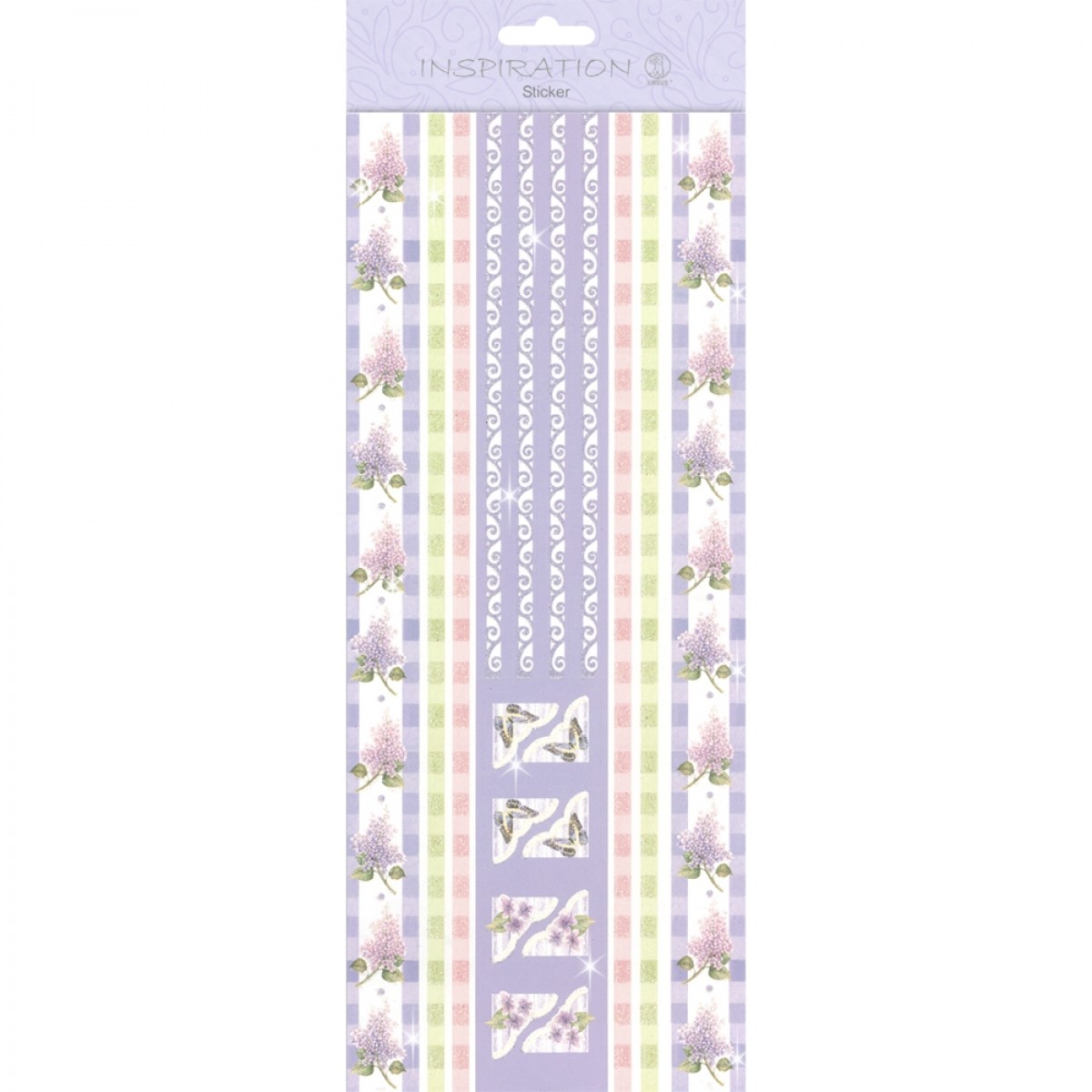 Flat Sticker "Borders" flieder