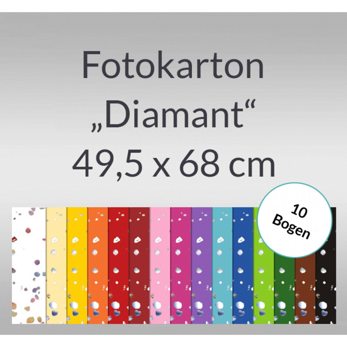 Fotokarton "Diamant" 49,5 x 68 cm - 10 Bogen