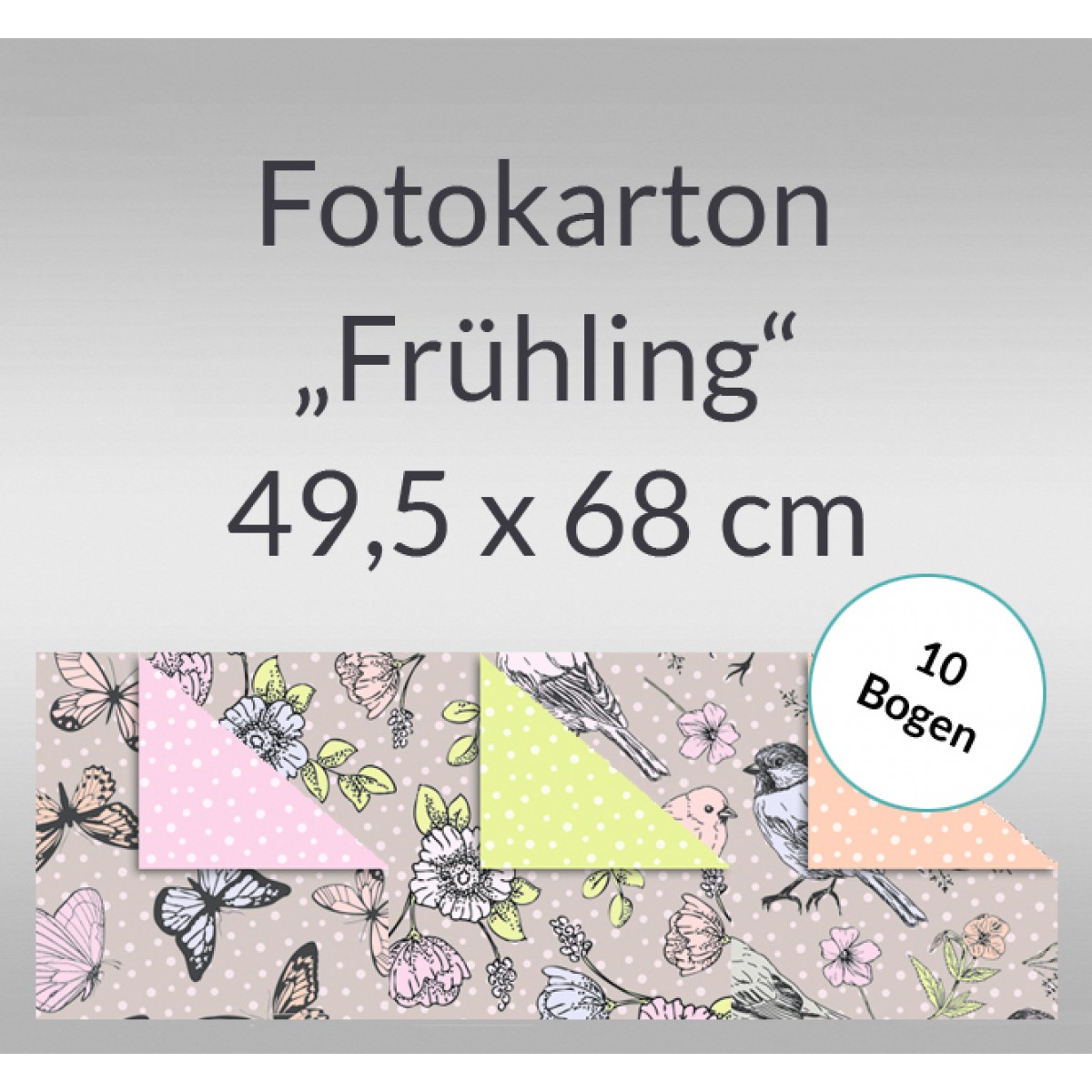 Fotokarton "Frühling" 49,5 x 68 cm - 10 Bogen