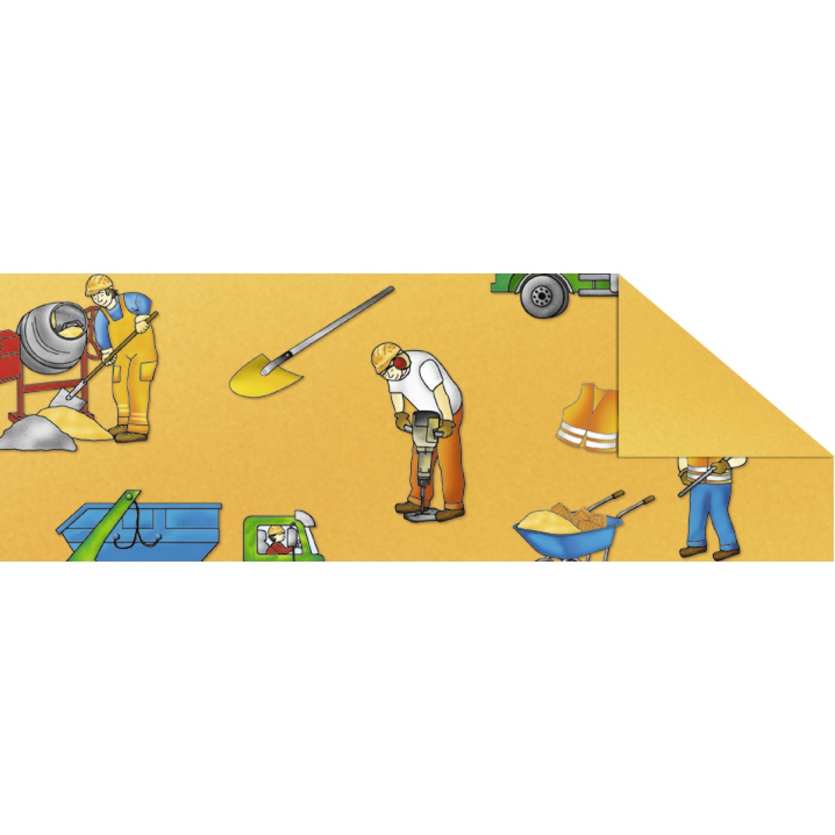 Fotokarton "Kinderland" 49,5 x 68 cm Baustelle - 10 Bogen