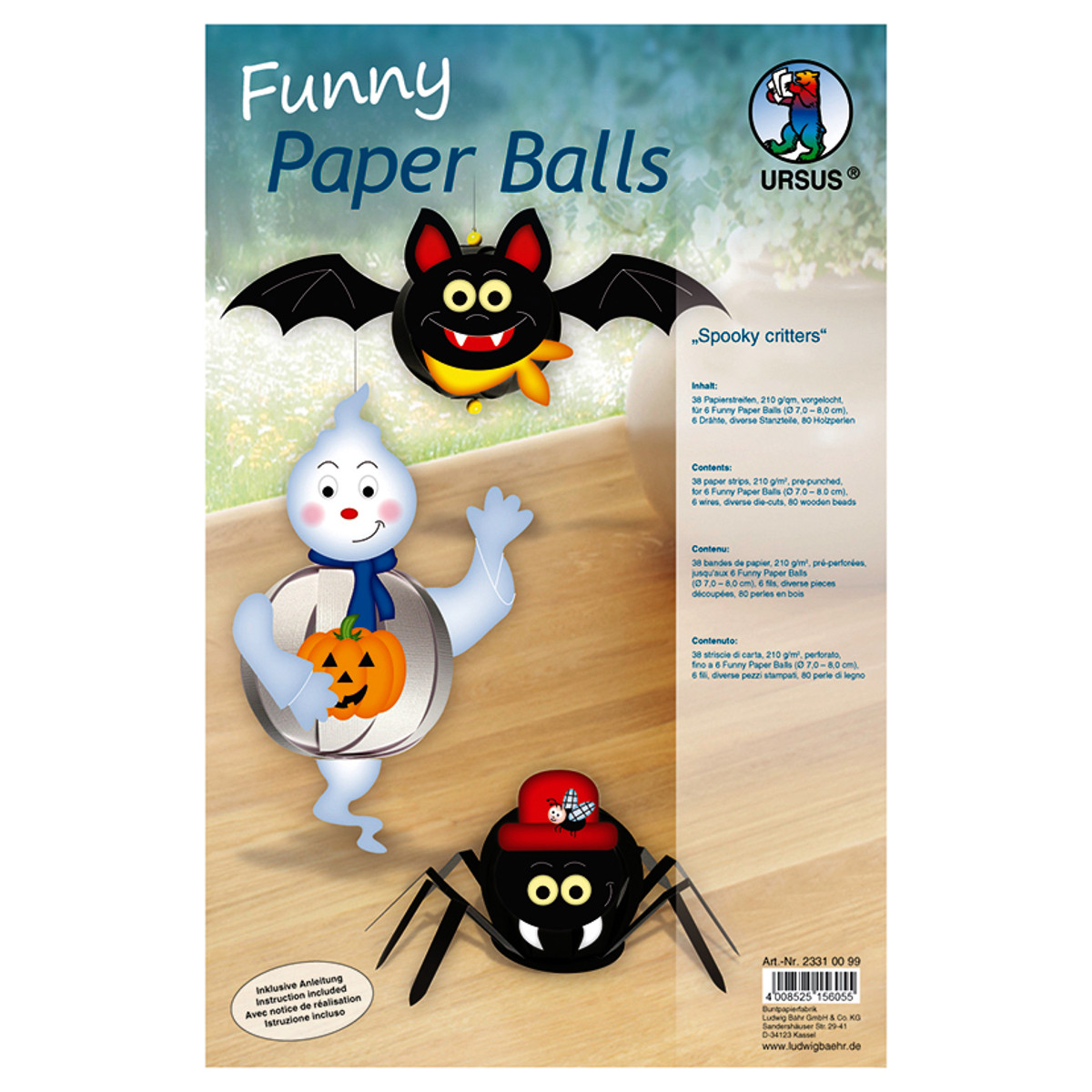Funny Paper Balls "Spooky critters"