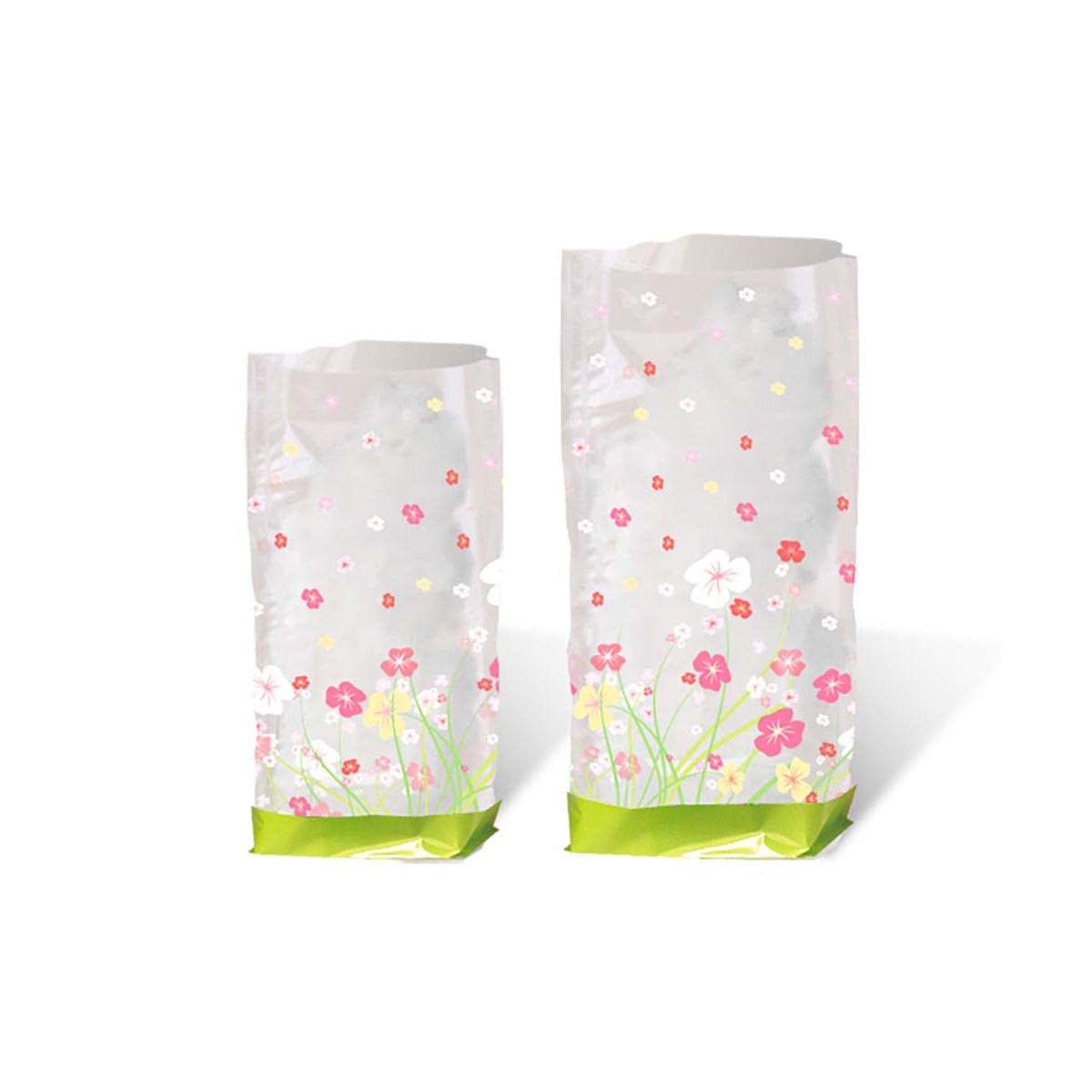 Geschenk-Bodenbeutel "Blumen" klein