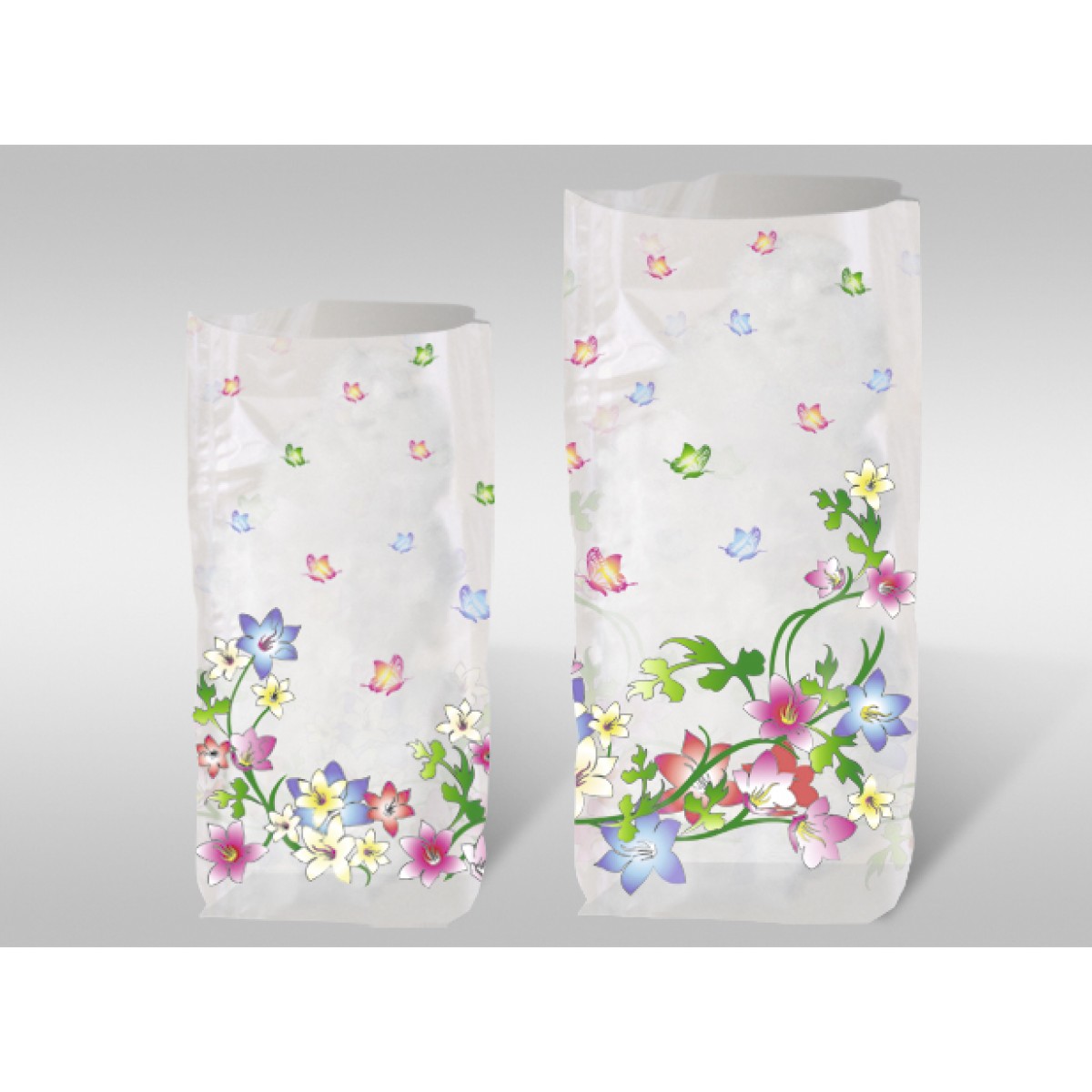 Geschenk-Bodenbeutel "Blumenranke" groß