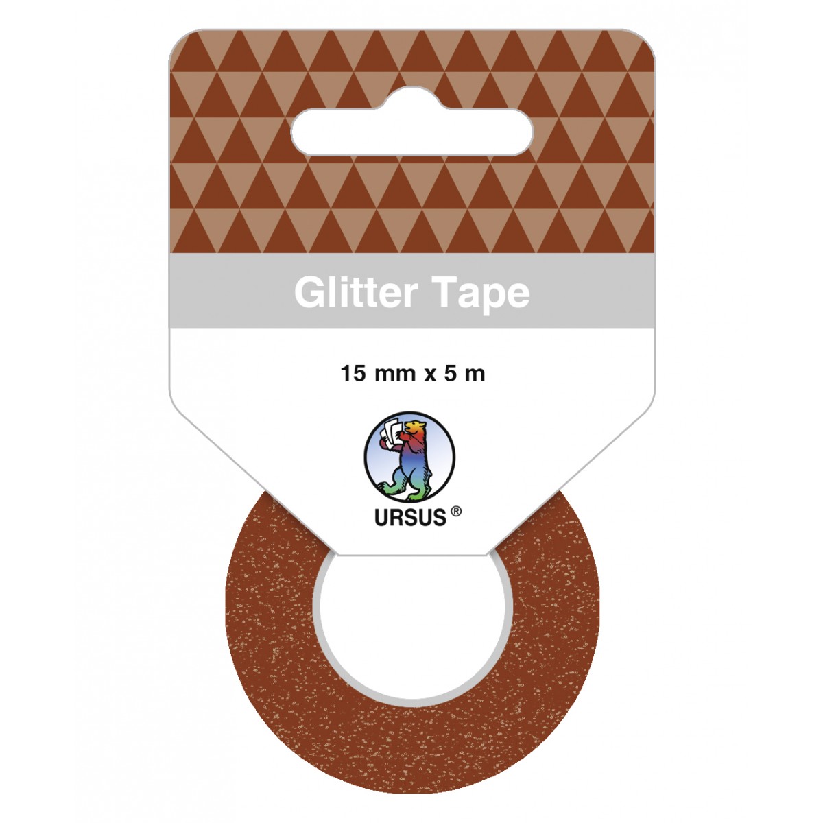 Glitter Tape braun, selbstklebend