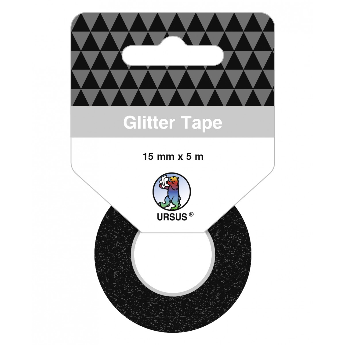 Glitter Tape schwarz, selbstklebend