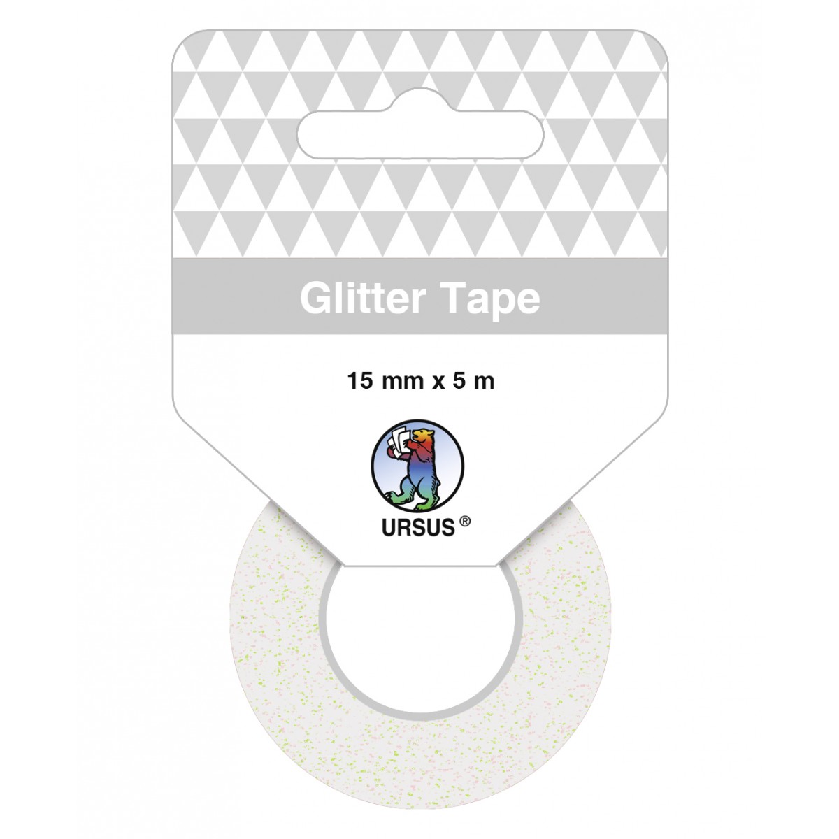 Glitter Tape weiß, selbstklebend