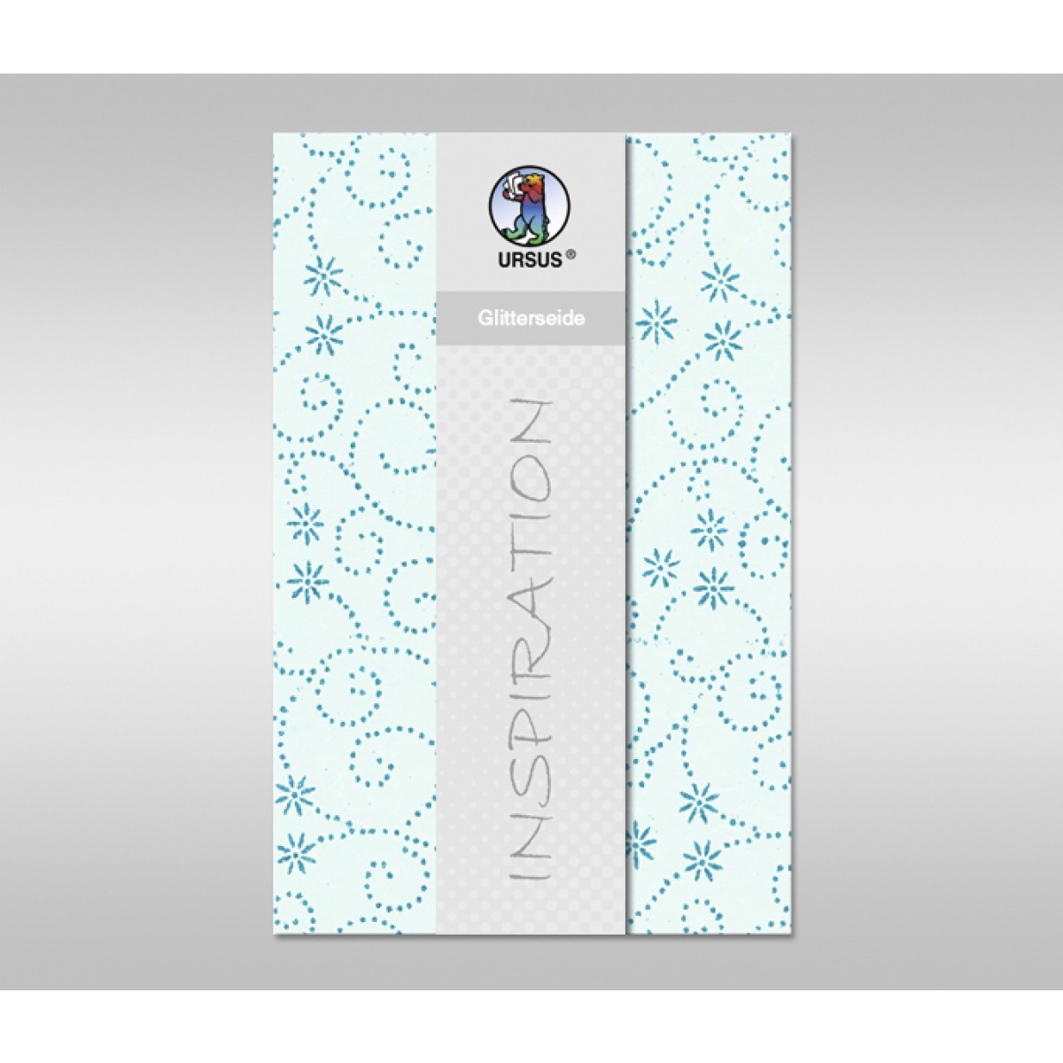 Glitterseide 23 x 33 cm - 5 Blatt