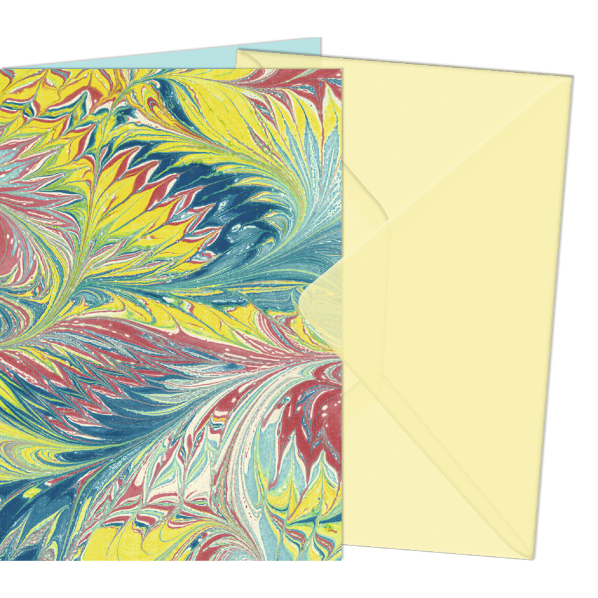 Grußkarten "Art" mit Kuverts 113 x 165 mm gelb