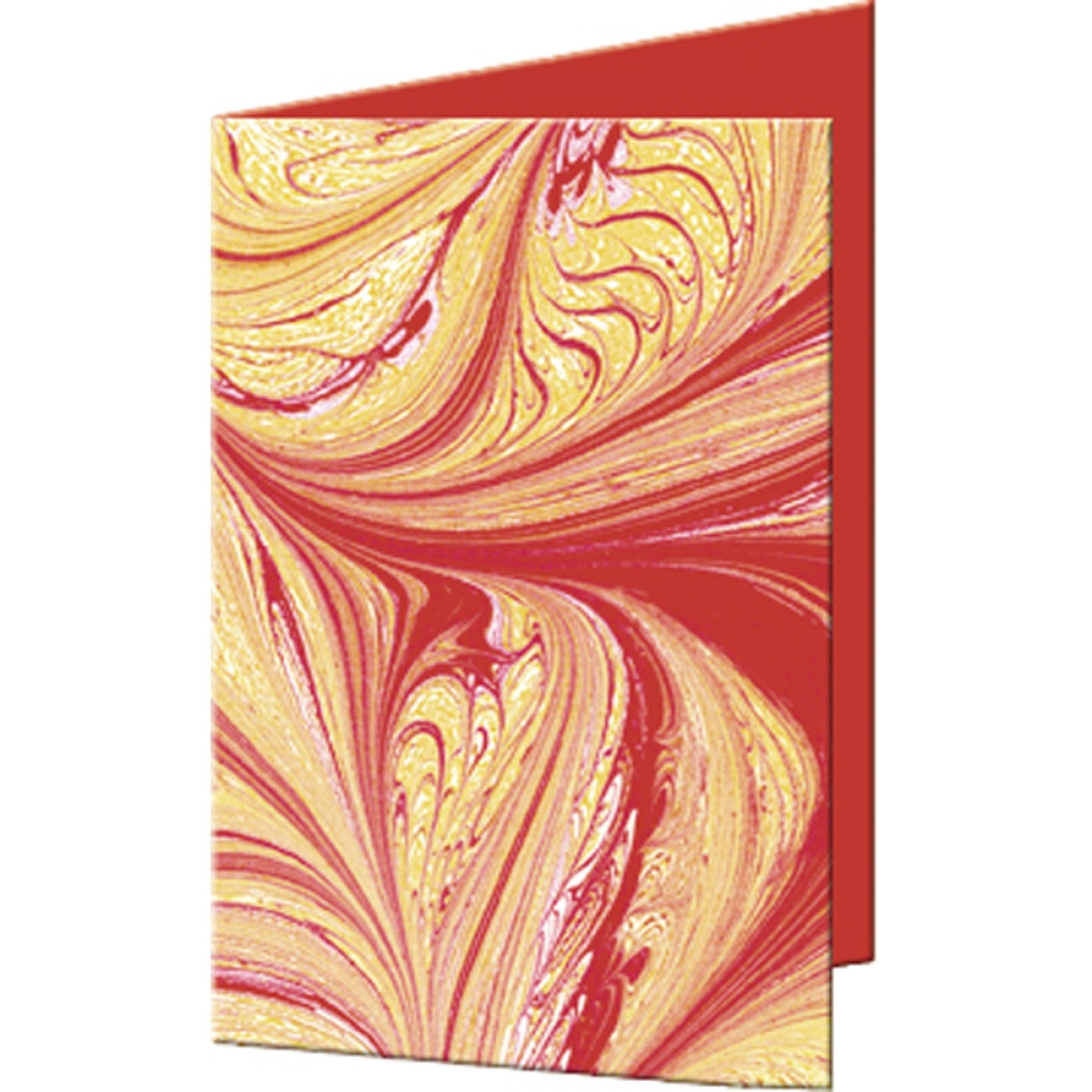 Grußkarten "Art" mit Kuverts 113 x 165 mm rubinrot