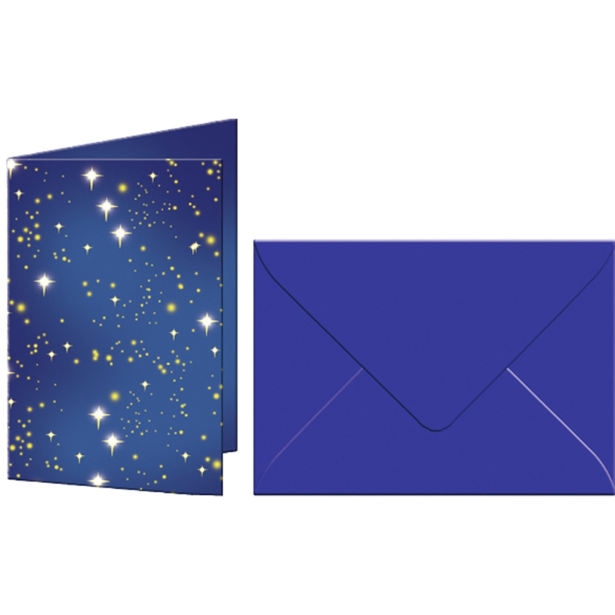 Grußkarten "Elemente" mit Kuverts Sternenhimmel