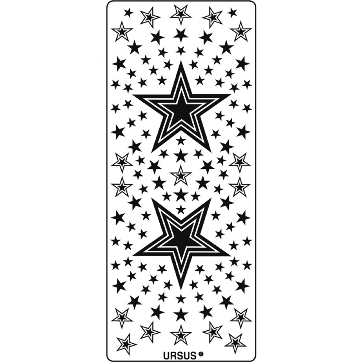 Hologramm Sticker "Sterne 4" blau