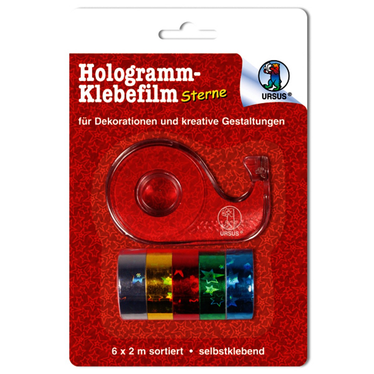 Hologrammfolie-Klebefilm "Sterne"