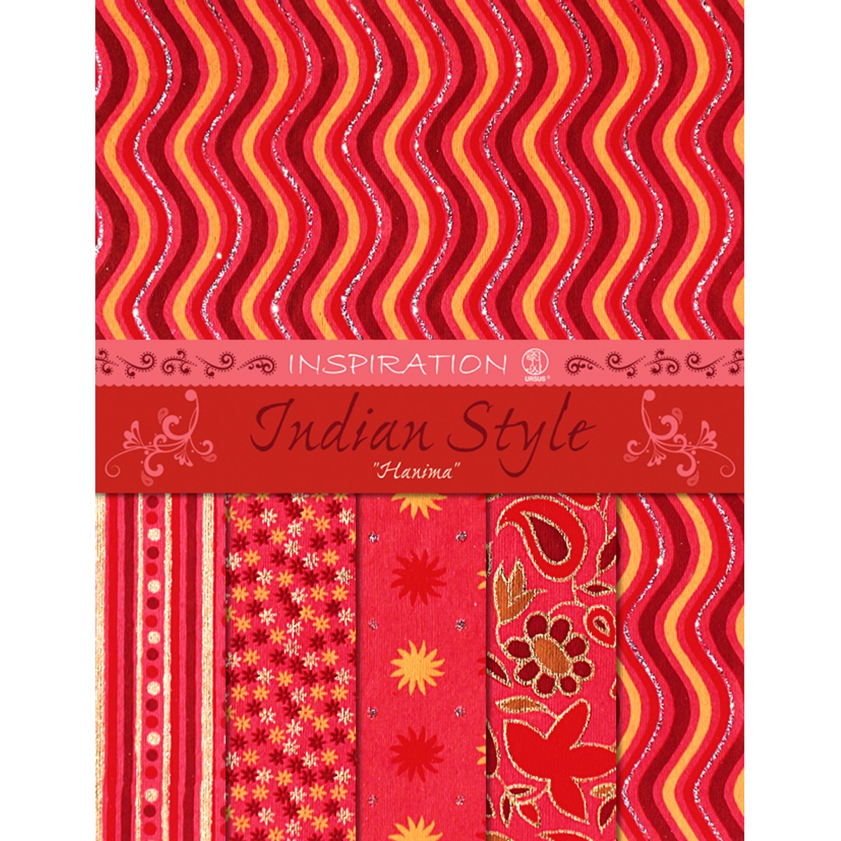 Indian Style "Hanima" 21,6 x 28 cm - 5 Blatt sortiert