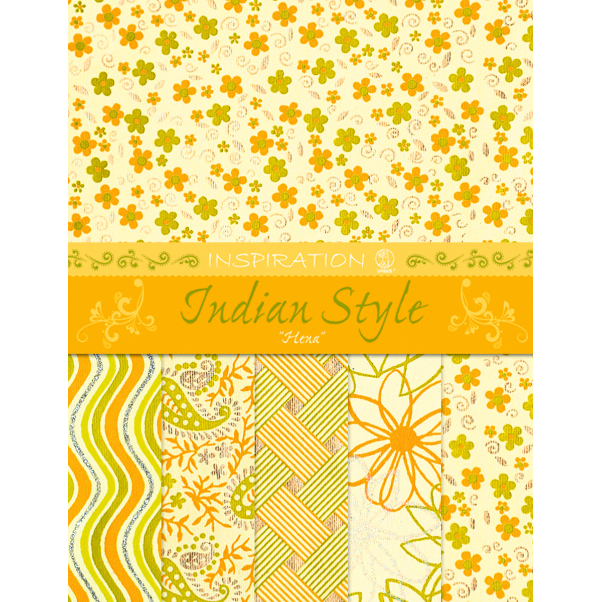 Indian Style "Hena" 23 x 33 cm - 5 Blatt