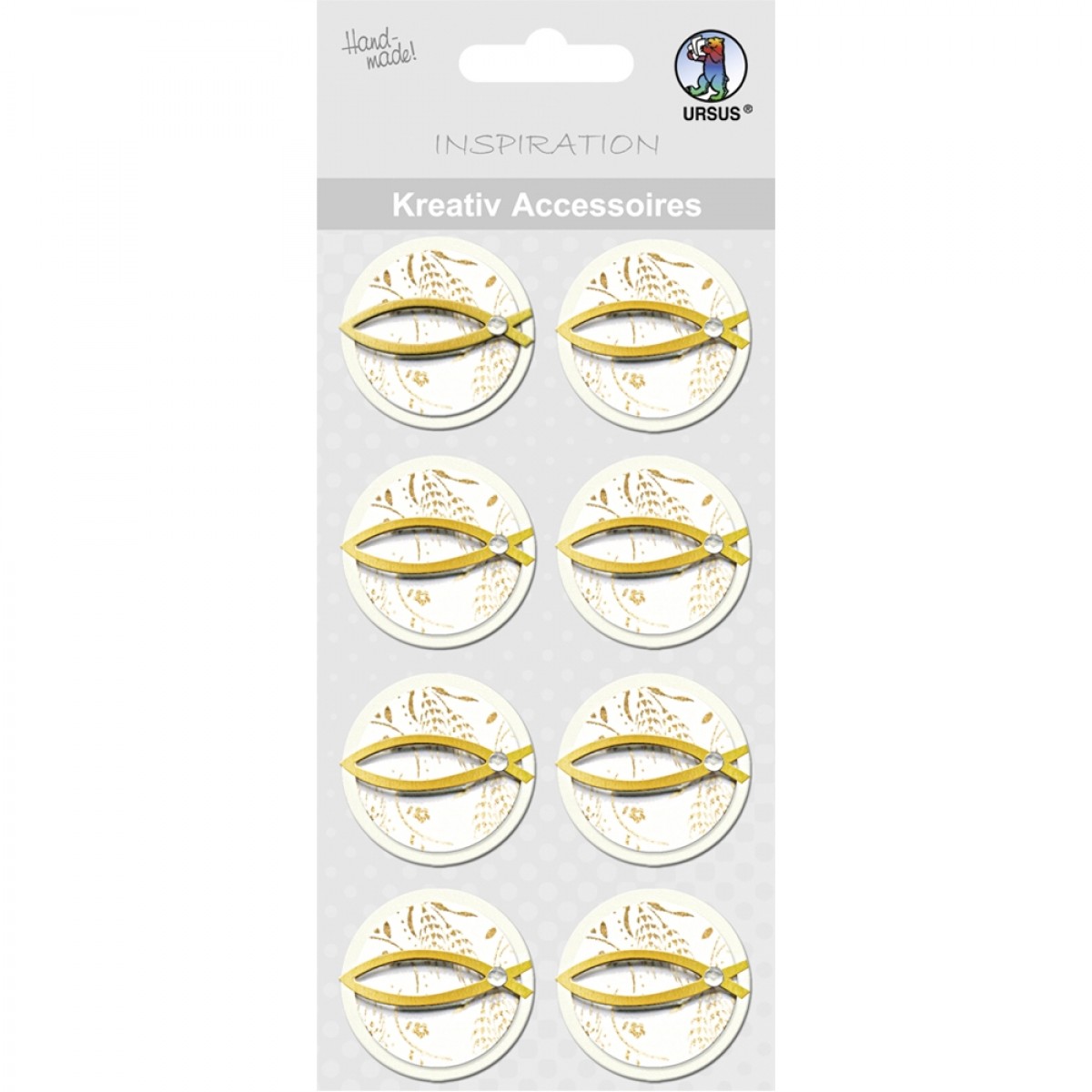Kreativ Accessoires "Fisch" gold - Motiv 215